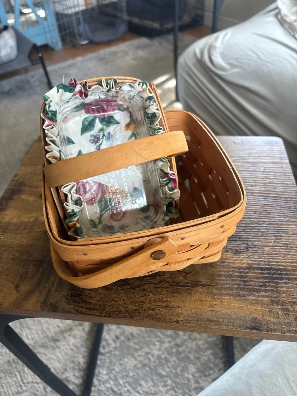 Lot of 2 Longaberger Baskets American Cancer Society 1996 W/ Liners And 1995 w/o